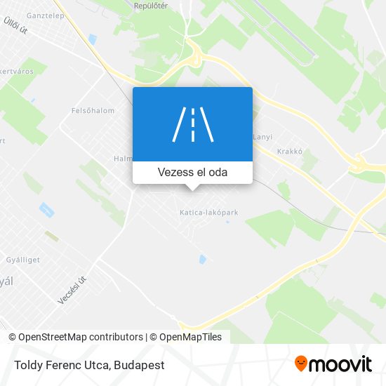 Toldy Ferenc Utca térkép