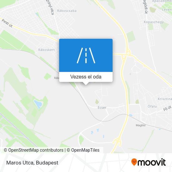 Maros Utca térkép