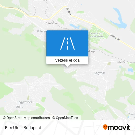 Birs Utca térkép