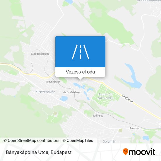 Bányakápolna Utca térkép