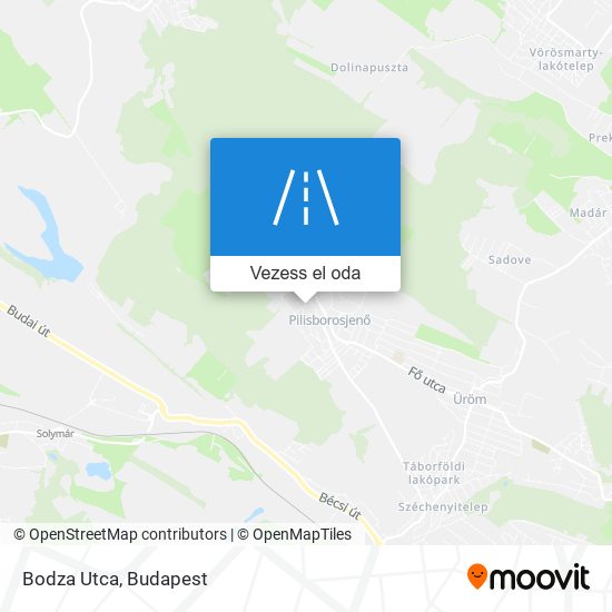 Bodza Utca térkép