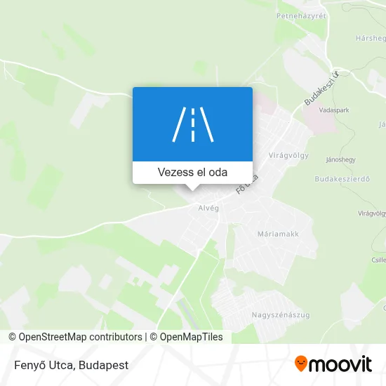 Fenyő Utca térkép