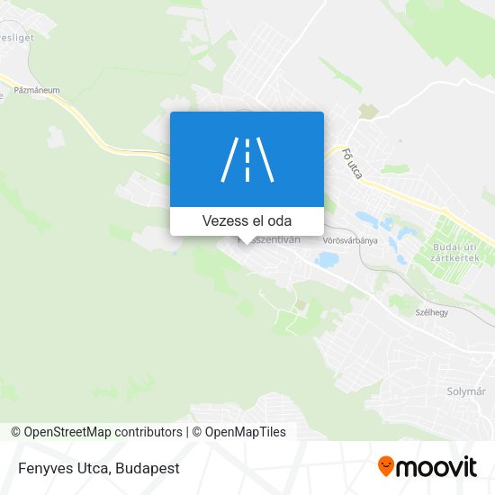 Fenyves Utca térkép