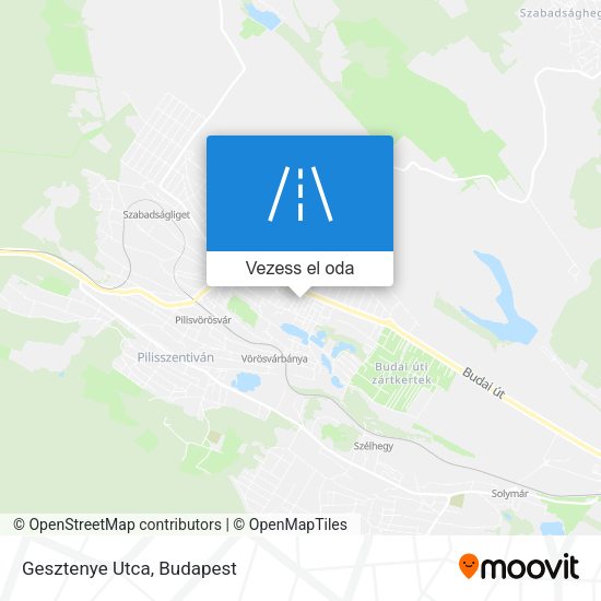 Gesztenye Utca térkép