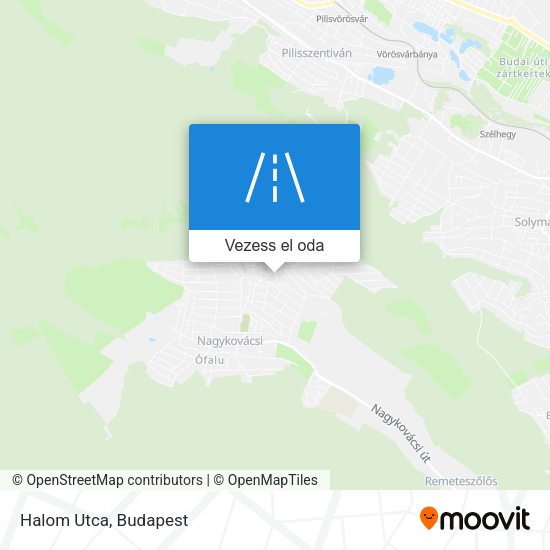 Halom Utca térkép