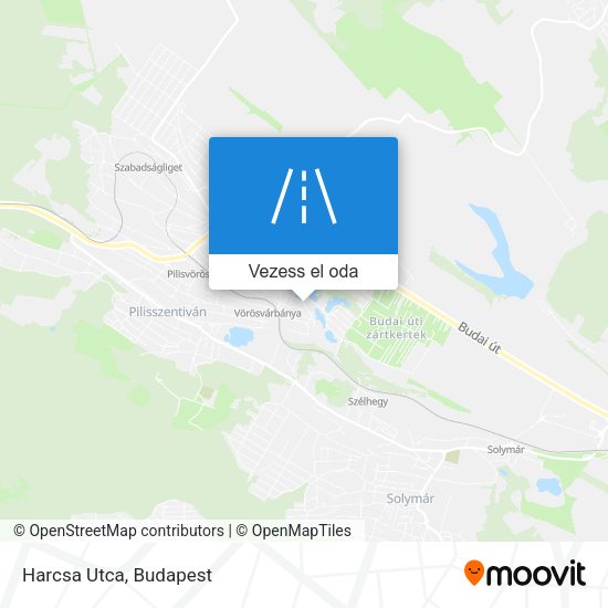 Harcsa Utca térkép