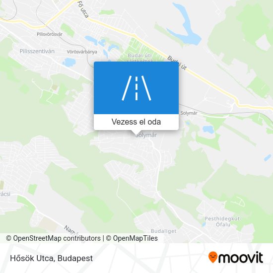 Hősök Utca térkép