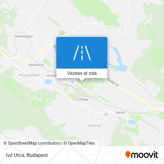 Ivó Utca térkép