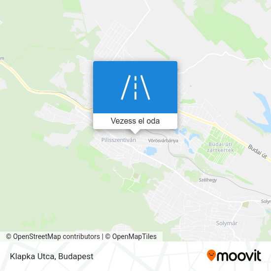 Klapka Utca térkép