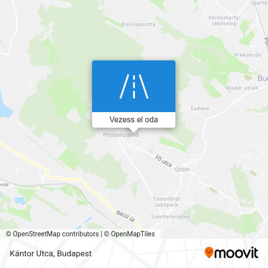 Kántor Utca térkép