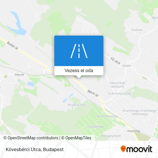 Kövesbérci Utca térkép