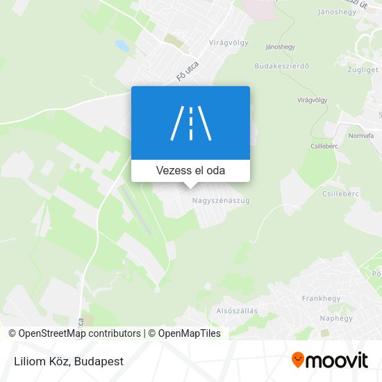 Liliom Köz térkép
