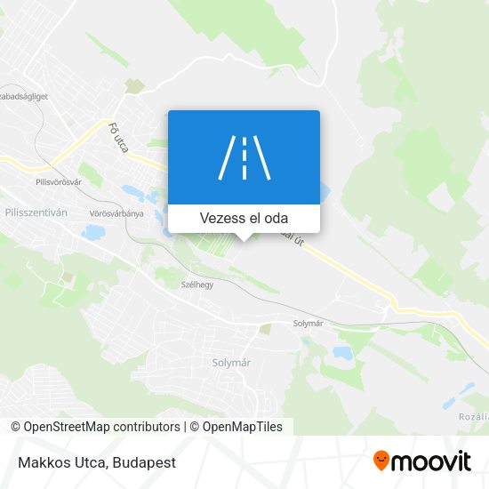 Makkos Utca térkép