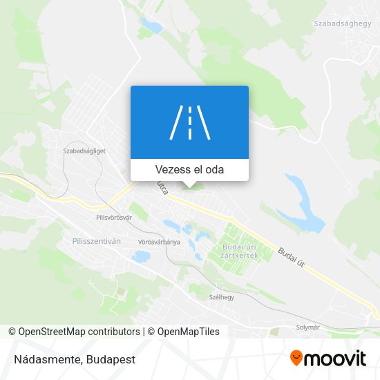 Nádasmente térkép