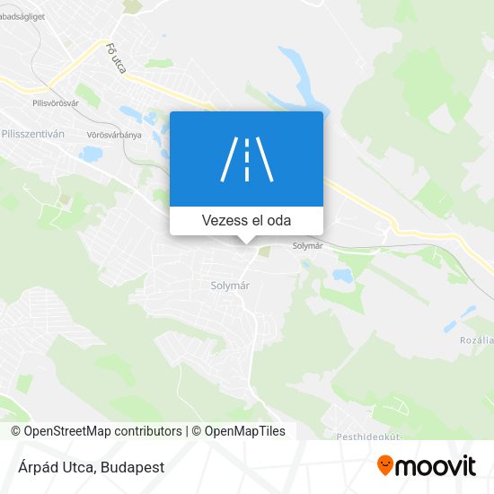 Árpád Utca térkép