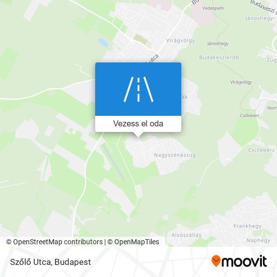 Szőlő Utca térkép