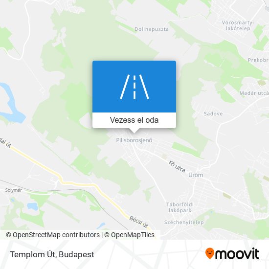 Templom Út térkép