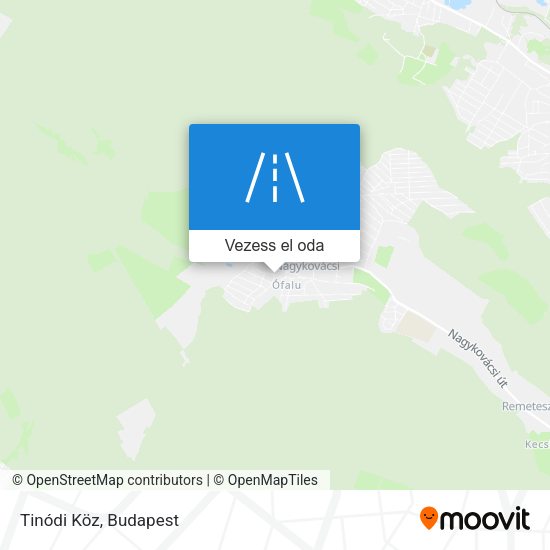 Tinódi Köz térkép