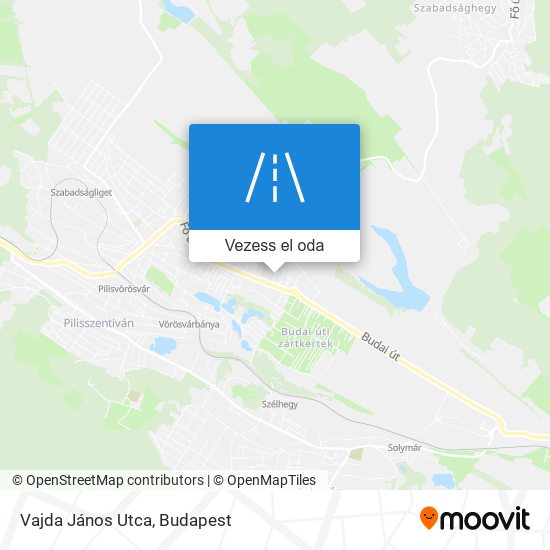 Vajda János Utca térkép
