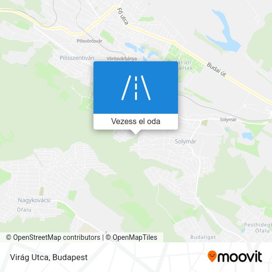 Virág Utca térkép