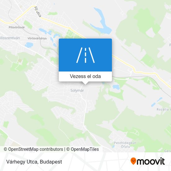 Várhegy Utca térkép