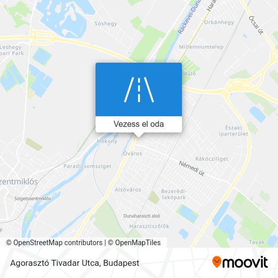Agorasztó Tivadar Utca térkép