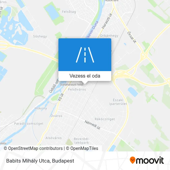 Babits Mihály Utca térkép