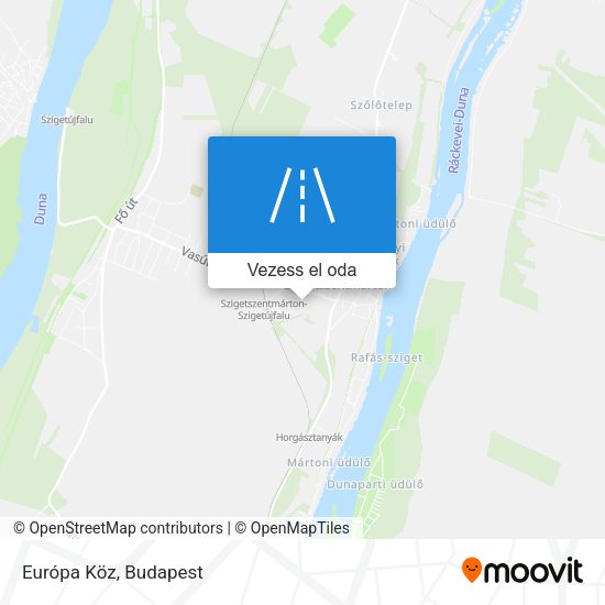 Európa Köz térkép