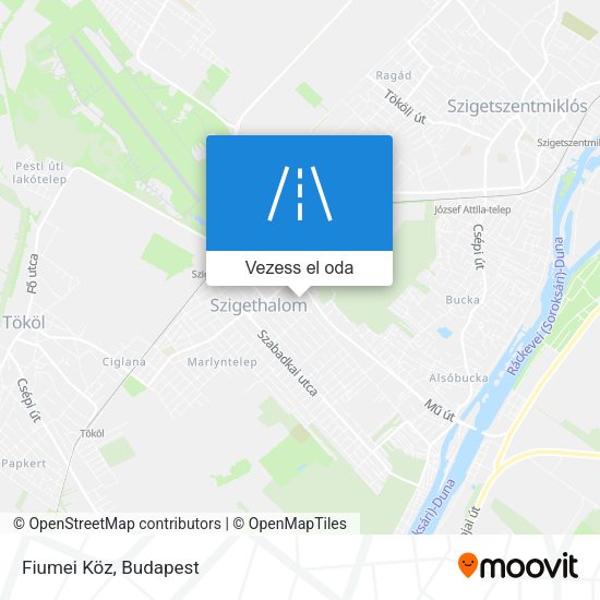 Fiumei Köz térkép