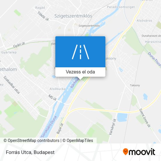 Forrás Utca térkép