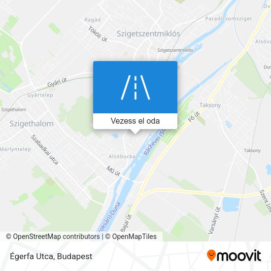 Égerfa Utca térkép