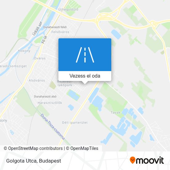 Golgota Utca térkép