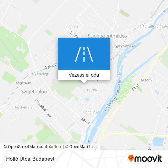 Holló Utca térkép