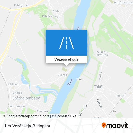 Hét Vezér Útja térkép