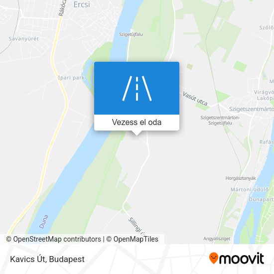 Kavics Út térkép