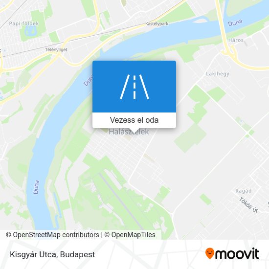 Kisgyár Utca térkép