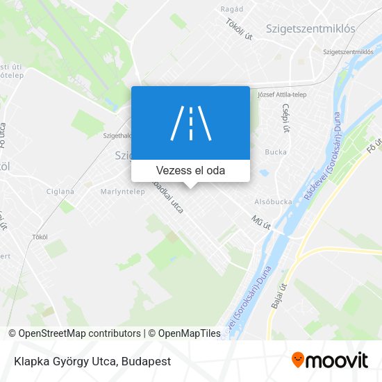 Klapka György Utca térkép
