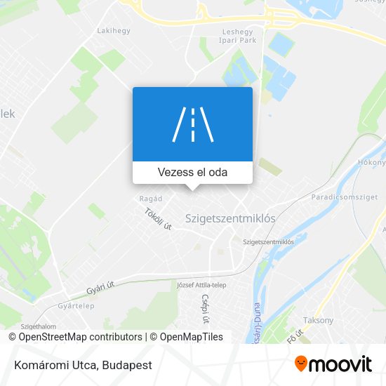 Komáromi Utca térkép