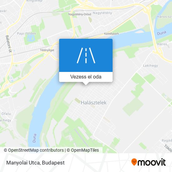 Manyolai Utca térkép