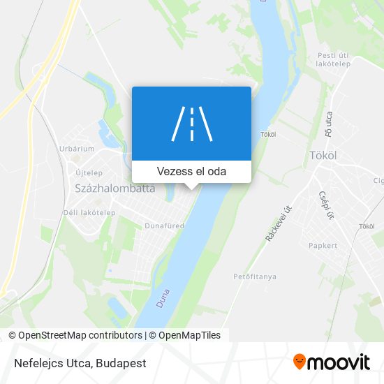 Nefelejcs Utca térkép