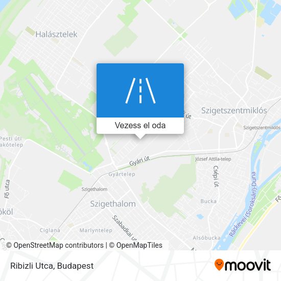 Ribizli Utca térkép