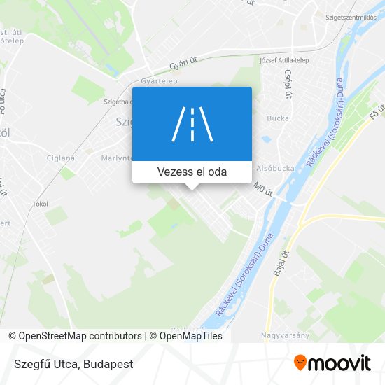 Szegfű Utca térkép