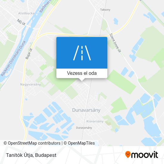 Tanítók Útja térkép