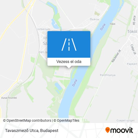 Tavaszmező Utca térkép