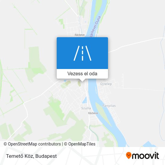 Temető Köz térkép