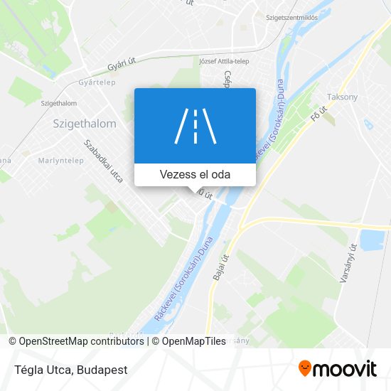 Tégla Utca térkép