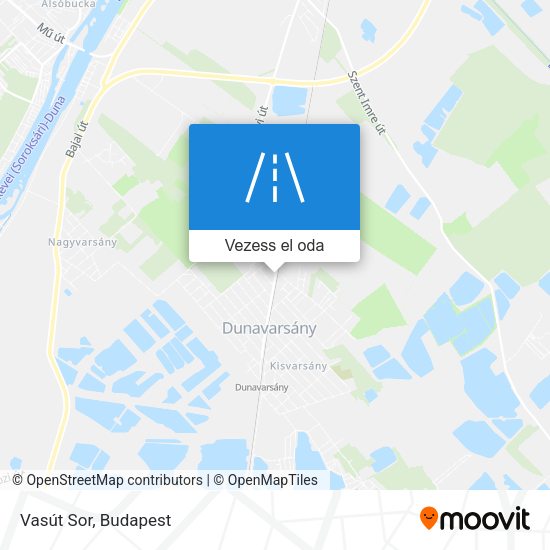 Vasút Sor térkép