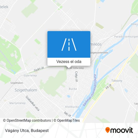 Vágány Utca térkép
