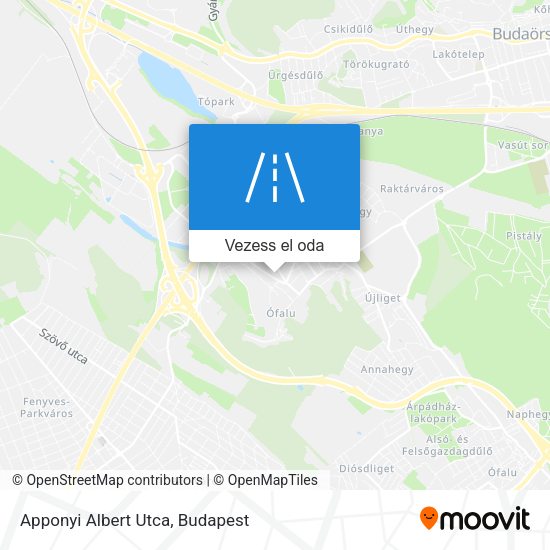 Apponyi Albert Utca térkép