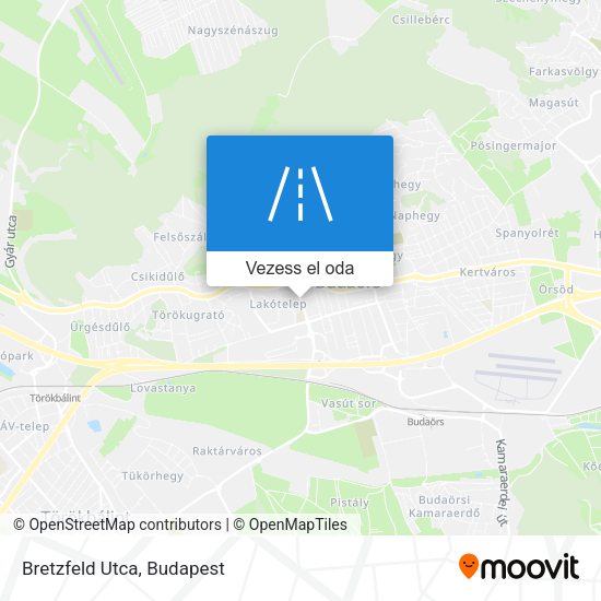 Bretzfeld Utca térkép